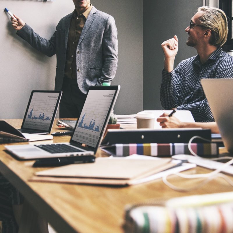 Group of diverse people having a business meeting